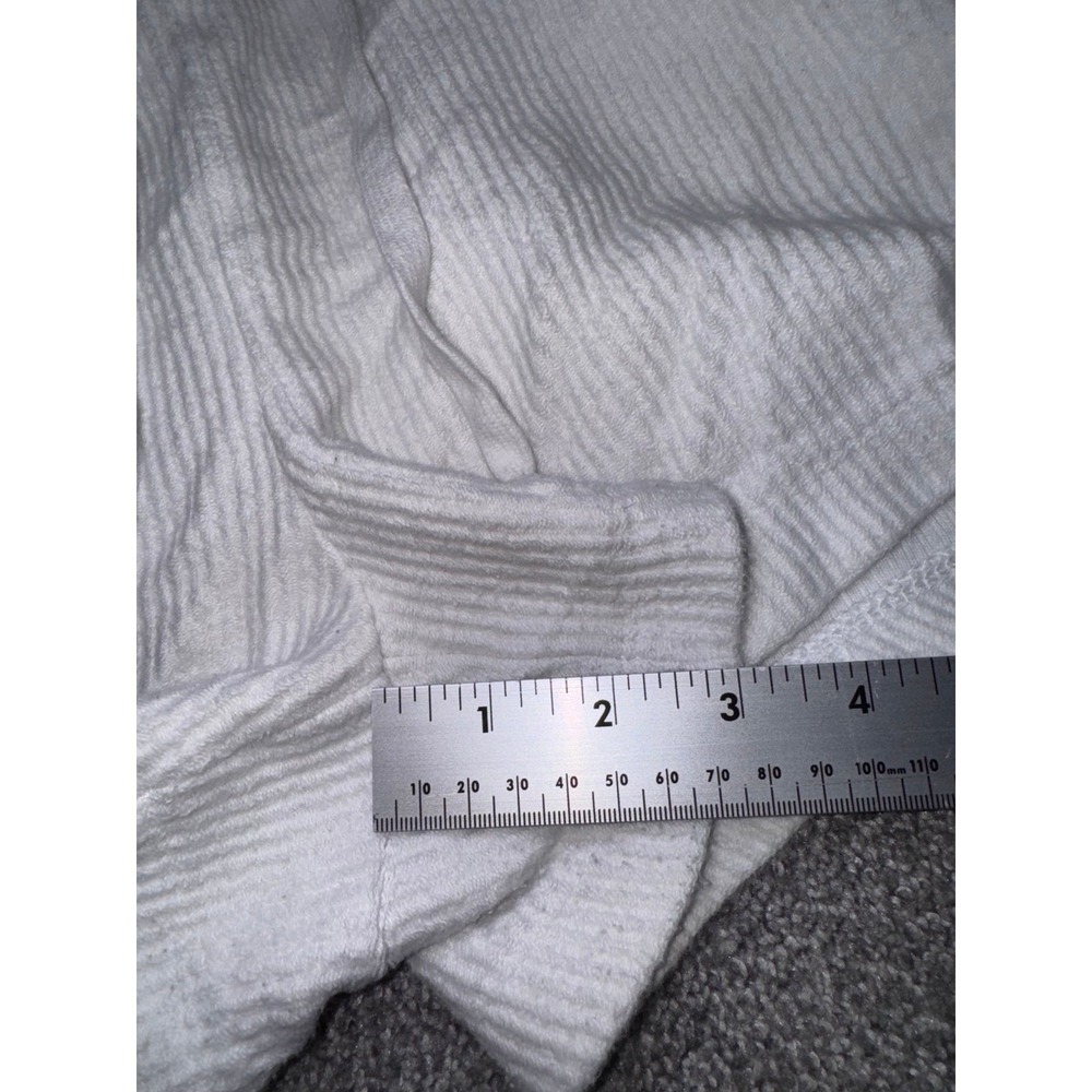 Aerie Women's White High-Waisted Ribbed Loungewear Shorts Size XS 100% Cotton - Picture 5 of 9